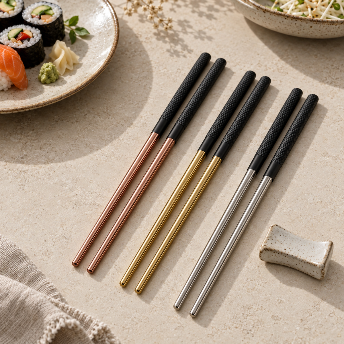 Cozyverrall™ GripEase Reusable Chopstick Collection